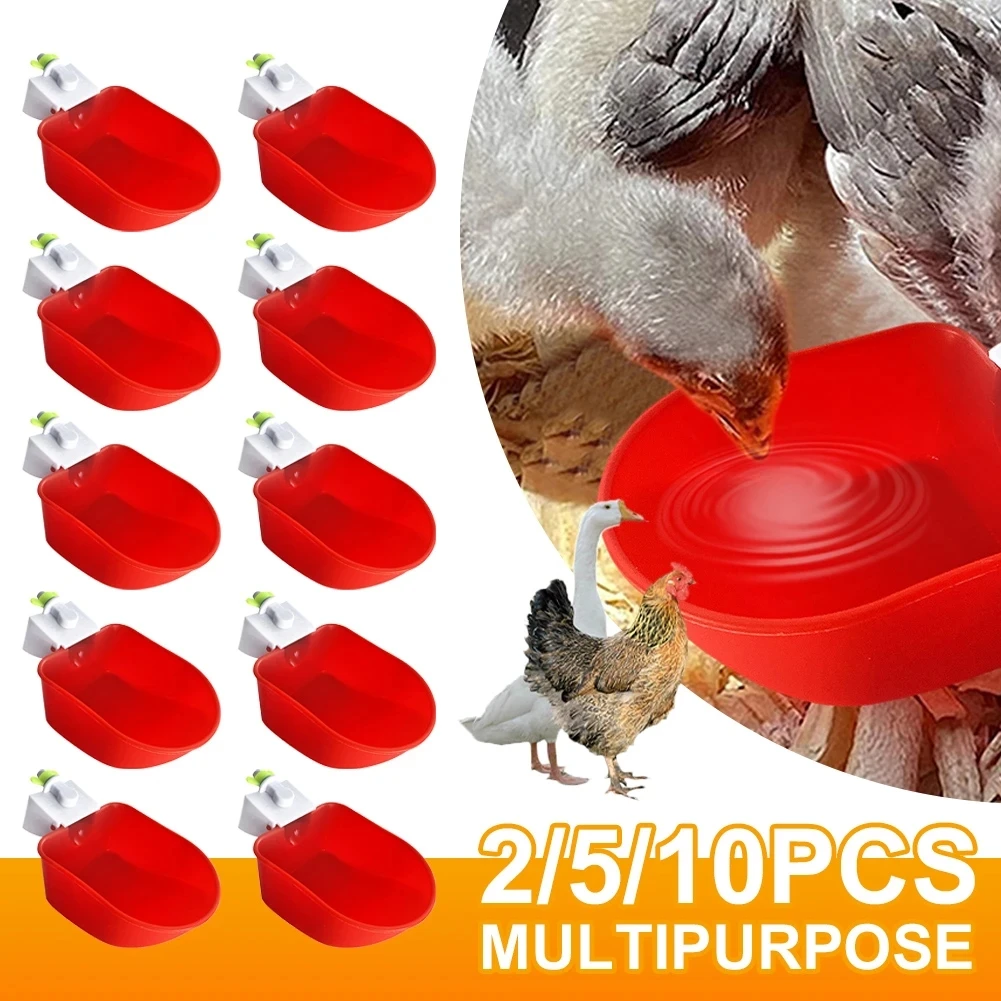 

Universal Automatic Poultry Waterer Chicken Drinking Cups Plastic Farm Feeder For Chicks Duck Goose Quail Water Drinking Bowl