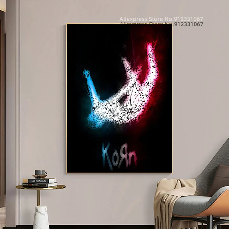 KORN художественные плакаты и принты настенный холст искусство декоративная
