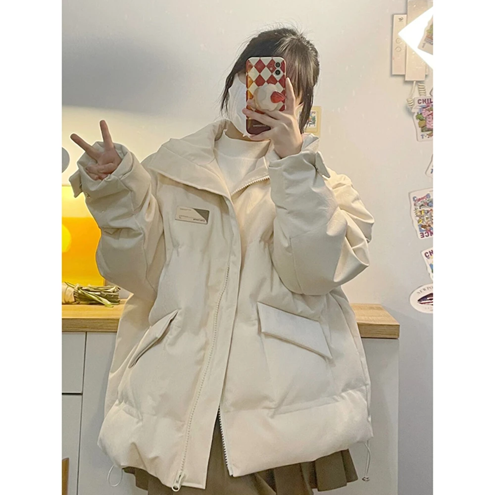 Winter Down Jacket For Women 2022 New Korean Style Gentle Wind Loose Cotton Jacket Thickened Cotton Padded Jacket Student Bread