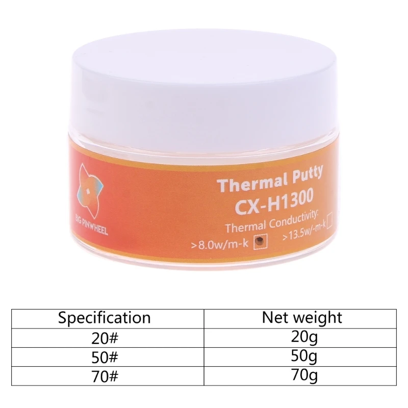 H1300 Термальная непроводящая шпаклевочная паста Силиконовый радиаторный
