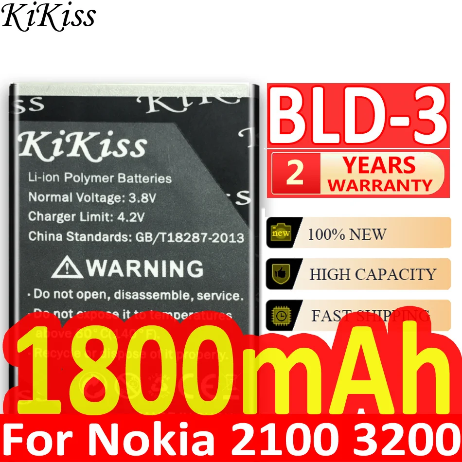 Фотоаккумулятор для Nokia 1200 2100 3200 3300 6220 6610 7210 7250 3310 3330 3410 3510 5510 3530 BLD 3 |