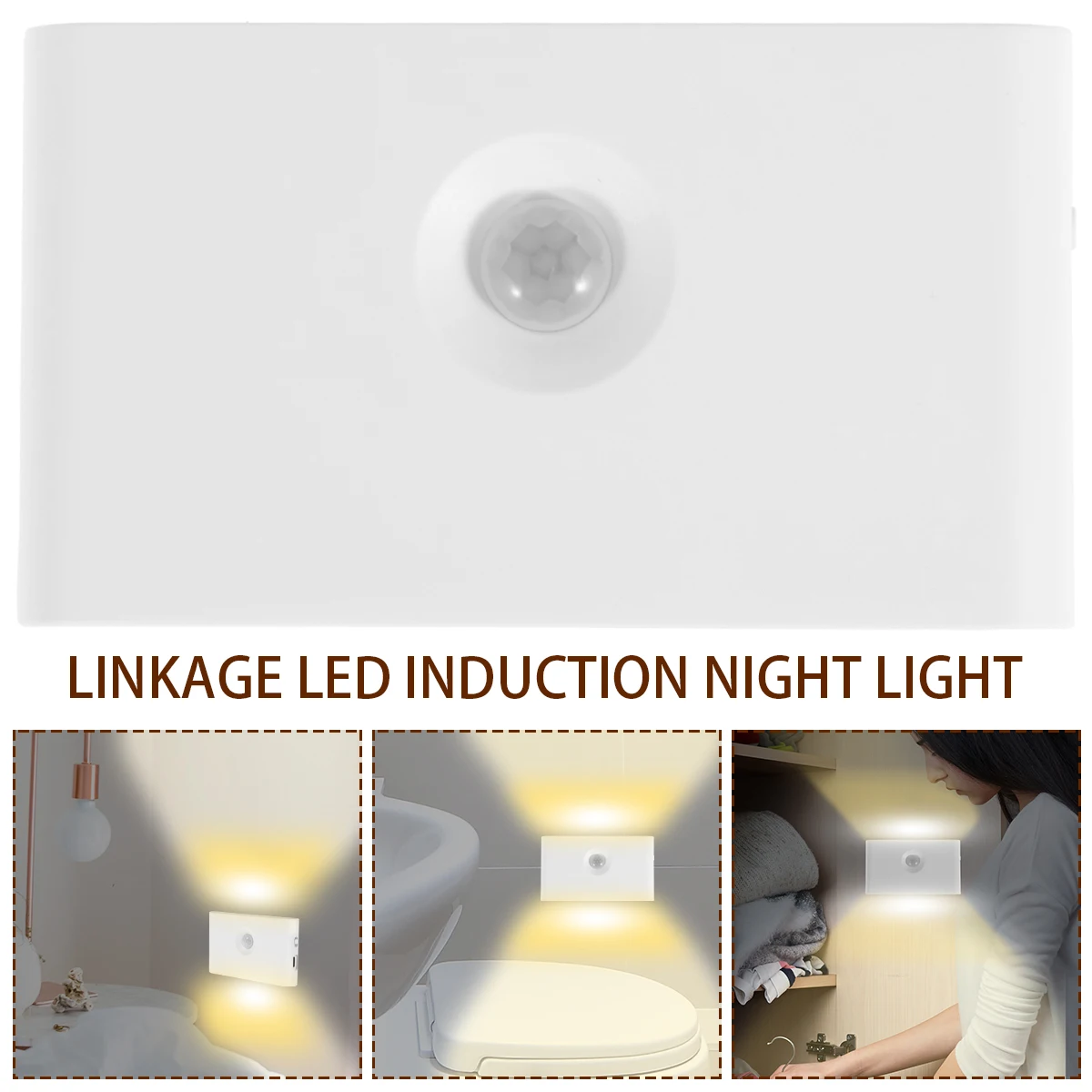 

Фонарь индукционный настенный с датчиком движения, 400 мАч, 360 °