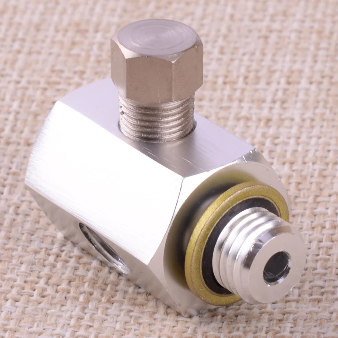 

3 Port Car Oil Pressure Gauge Adaptor Fit for BMW 3 Series E30 E36 318is 320 325i 328 M3 Silver Aluminium Alloy