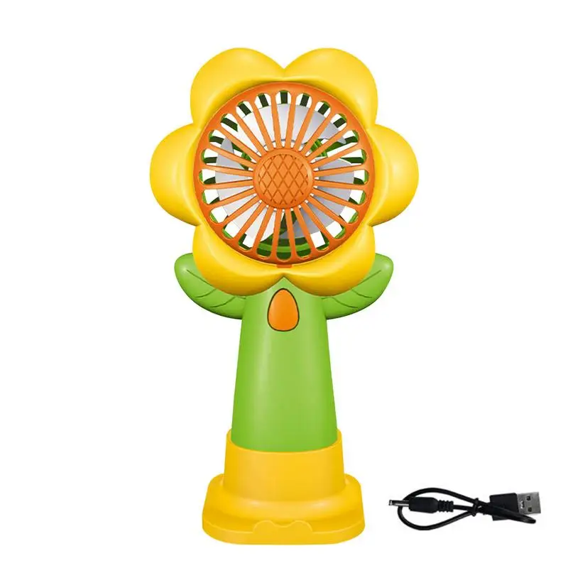 Перезаряжаемый вентилятор Портативный персональный ручной с держателем для