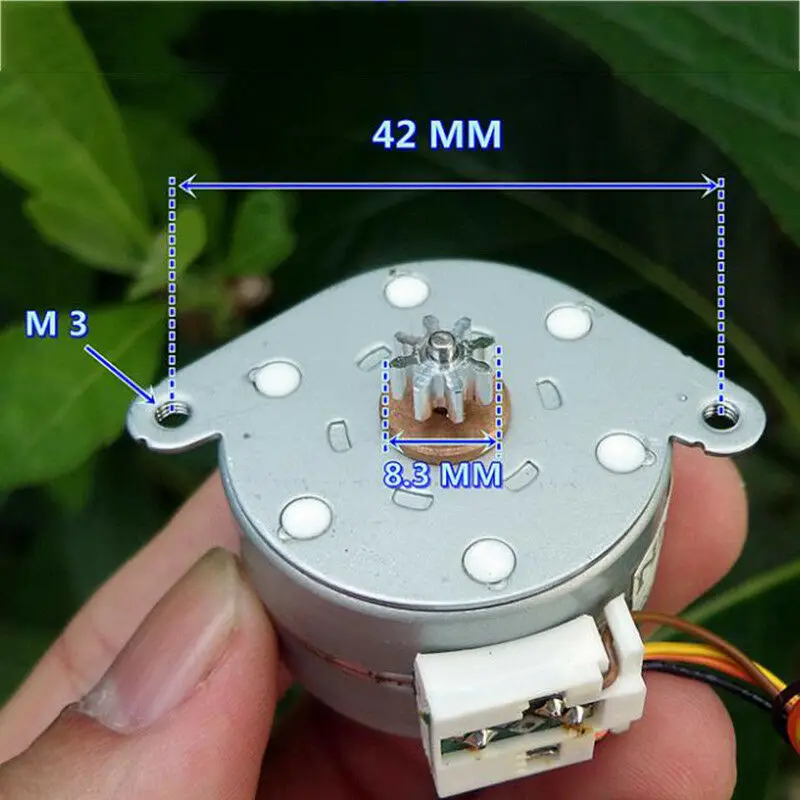 Круглый шаговый двигатель Micro NMB PM35L 35 мм 2-фазный 4-проводной с 8 зубьями 7 5 градусов