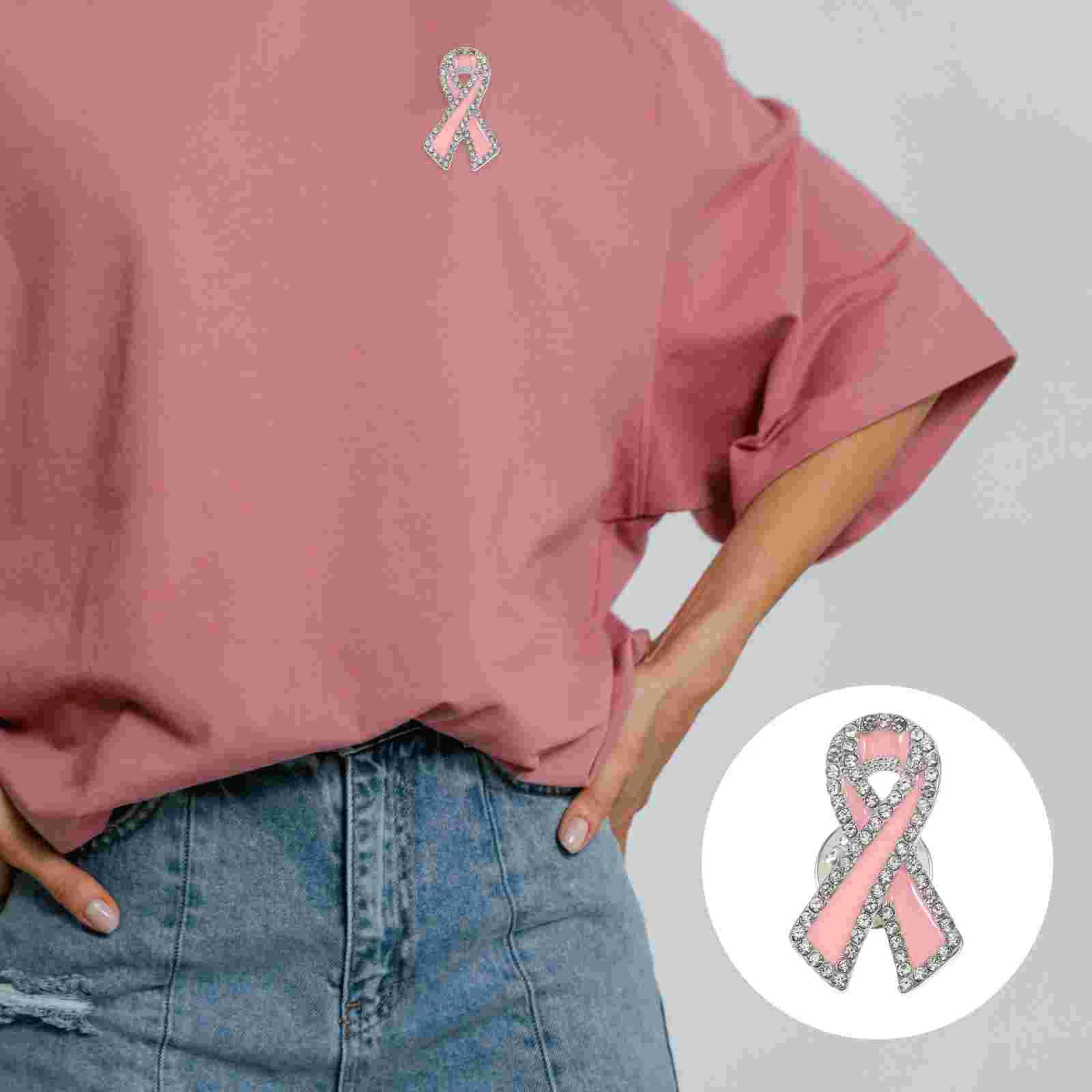 

Женская металлическая брошь с красной лентой, 12 шт.