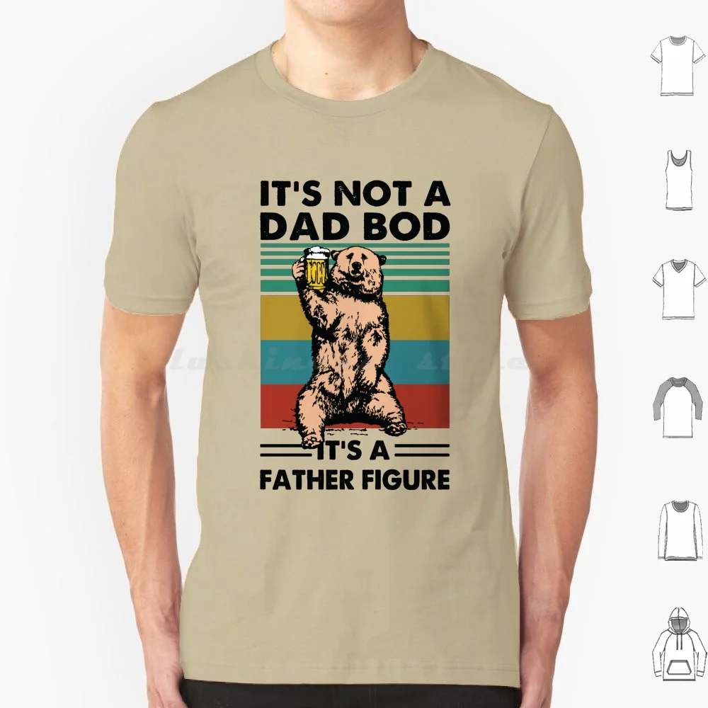 

Фигурка медведя из «Это не папа», футболка на День отца, 6Xl, хлопковая крутая футболка, фигурка отца, на День отца