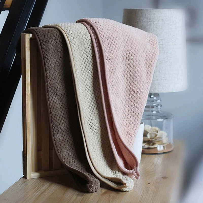 

Женское махровое полотенце для волос, быстросохнущее полотенце из микрофибры