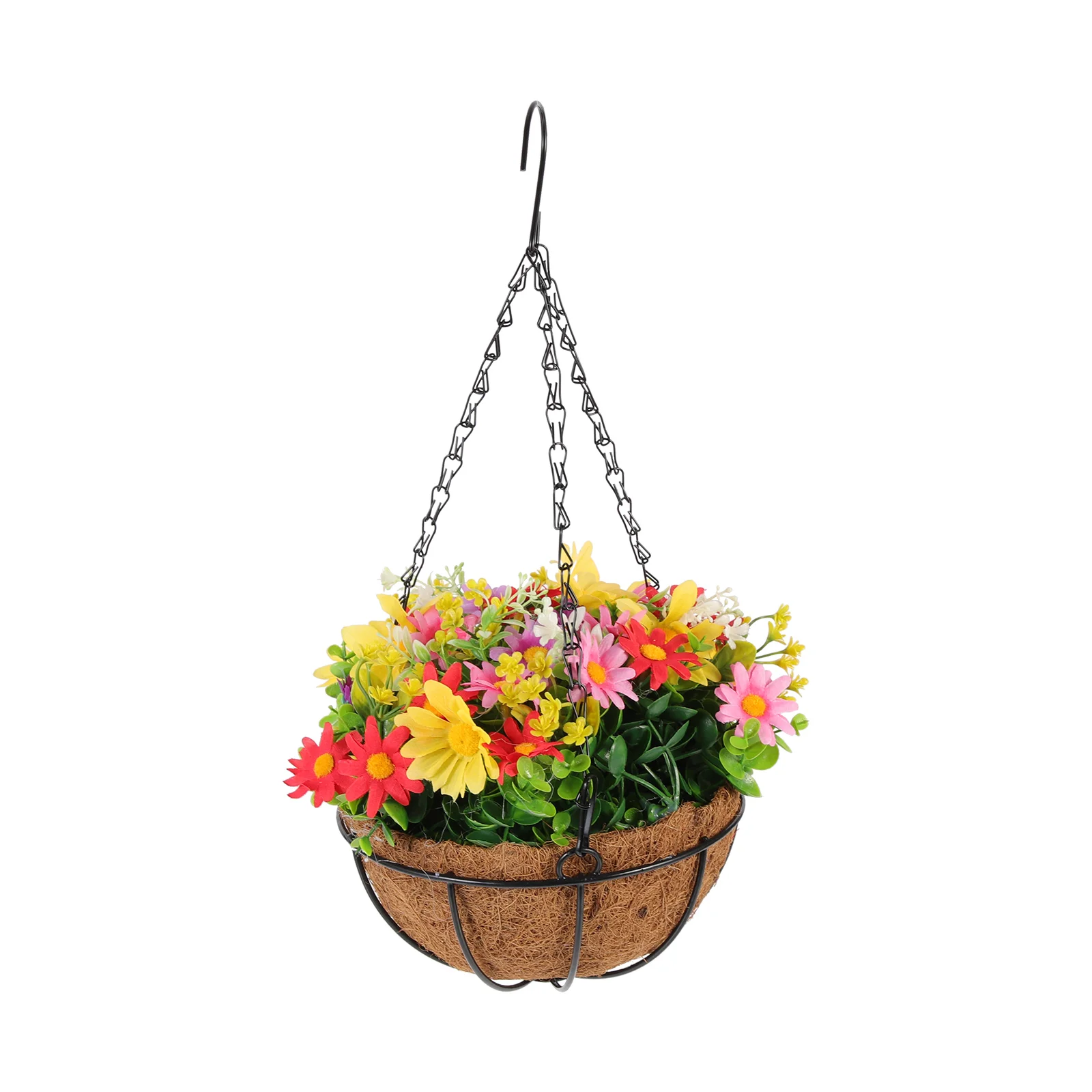 

Cradle Flower Pot Hanging Ornaments Fake Basket Plants Artificial Flowers Garden Decor Indoor