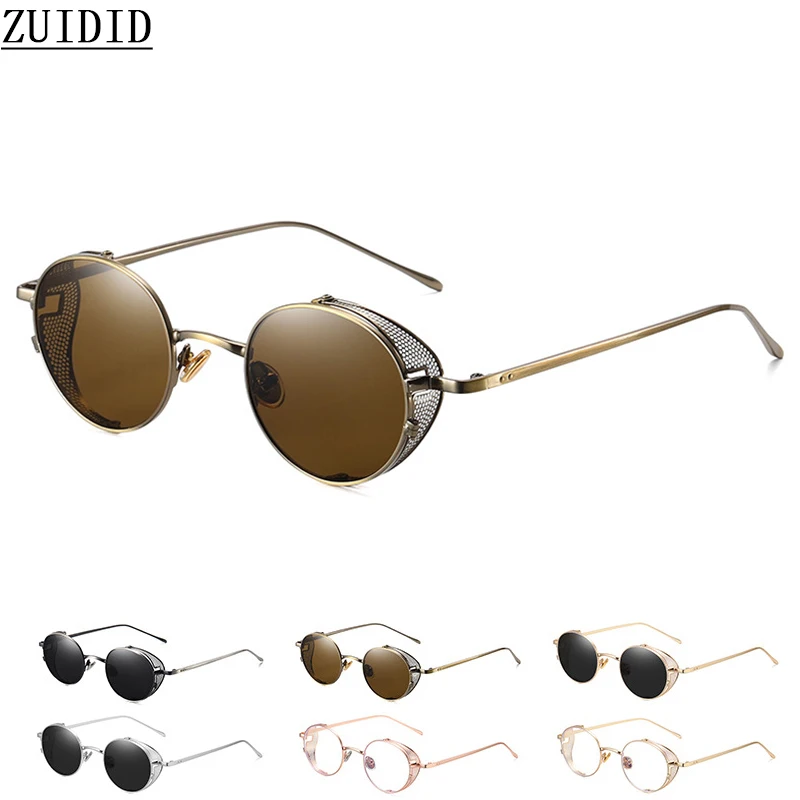 

Punk Sunglasses For Men Round Vintage Steampunk Sonnenbrille Retro Fashion Glasses Lunette De Soleil Homme Gafas De Sol Hombre
