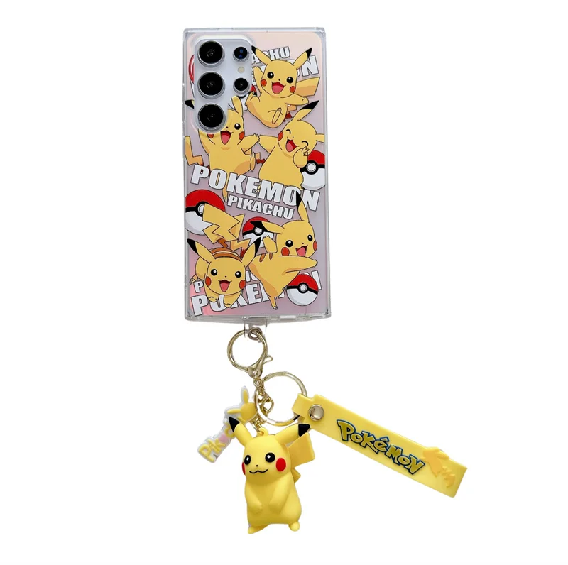 Милый чехол для телефона с аниме покемоном Пикачу Сквиртл лазер анти-капля iPhone 11