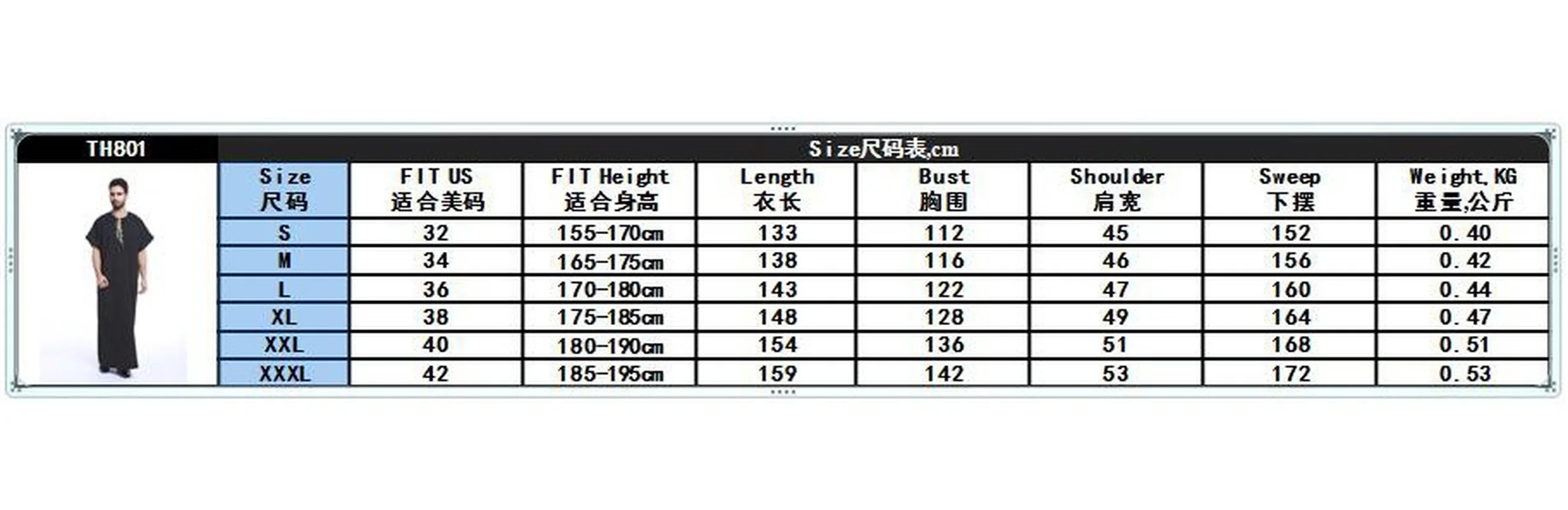 Muslim Abaya for Men Jubba Thobe Middle East Long Robes Kaftan Arab Dubai Adult  Islamic Clothing