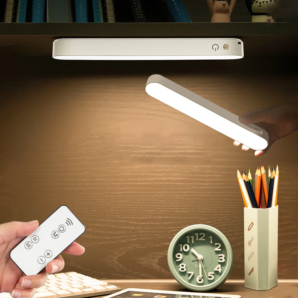 Купи Table Lamp Desk Lamp Led Reading Lights For Bedroom Rechargeable Usb Magnetic Night Light For Book Study Bedside Monitor за 534 рублей в магазине AliExpress