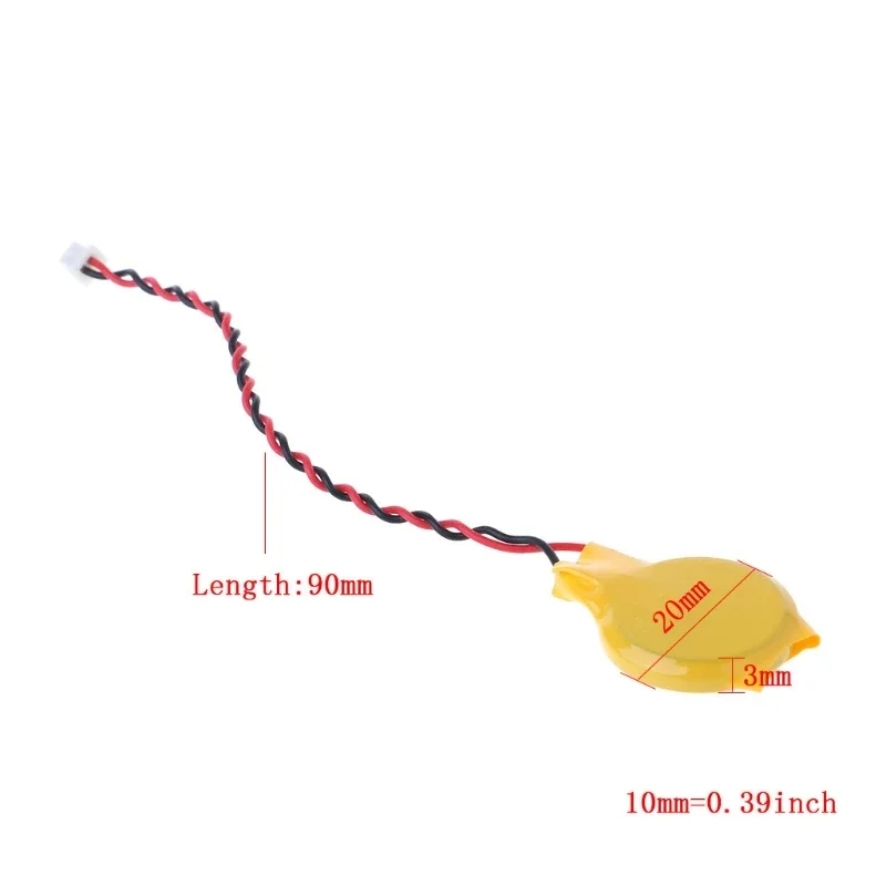 5 шт./компл. CR2032 2032 батарея с проводом 2-контактная для материнской платы ноутбука