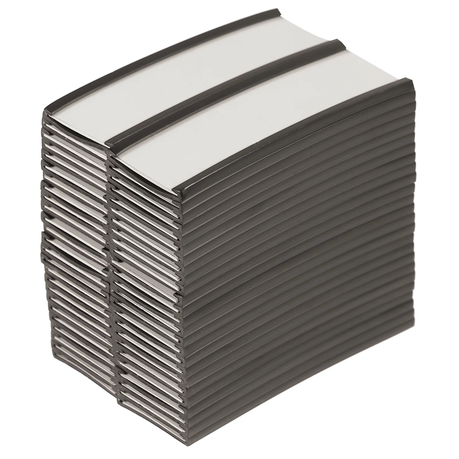 

50 Pcs Label Holder Clip Price Cards Clamp Plastic Shelves Tag Magnetic Clip-type Display Stand Warehouse Supermarket