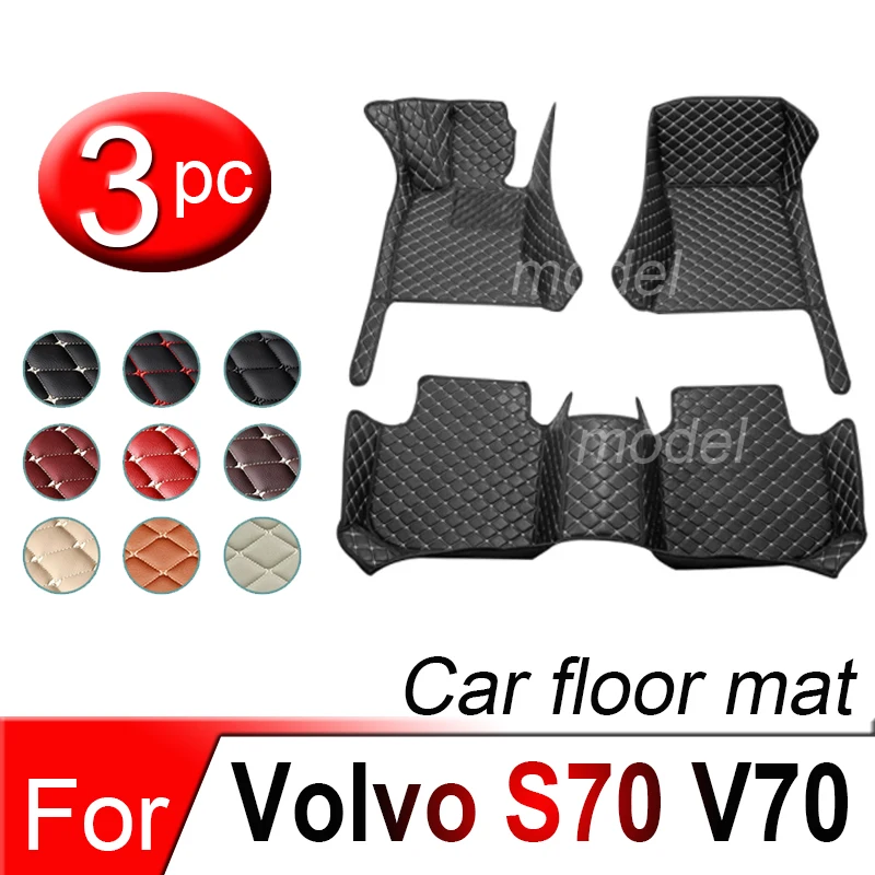 

Автомобильные коврики для Volvo S70 V70 XC 1997 ~ 2000, коврик для защиты от грязи, автомобильные внутренние детали, прочный кожаный напольный коврик, ковер, автомобильные аксессуары