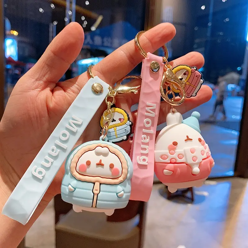 

Cartoon Rabbit Doll Pendant Keychain Cute Car Key Bag Key Accessories Keyrings Lovely Gifts For Boys And Girls