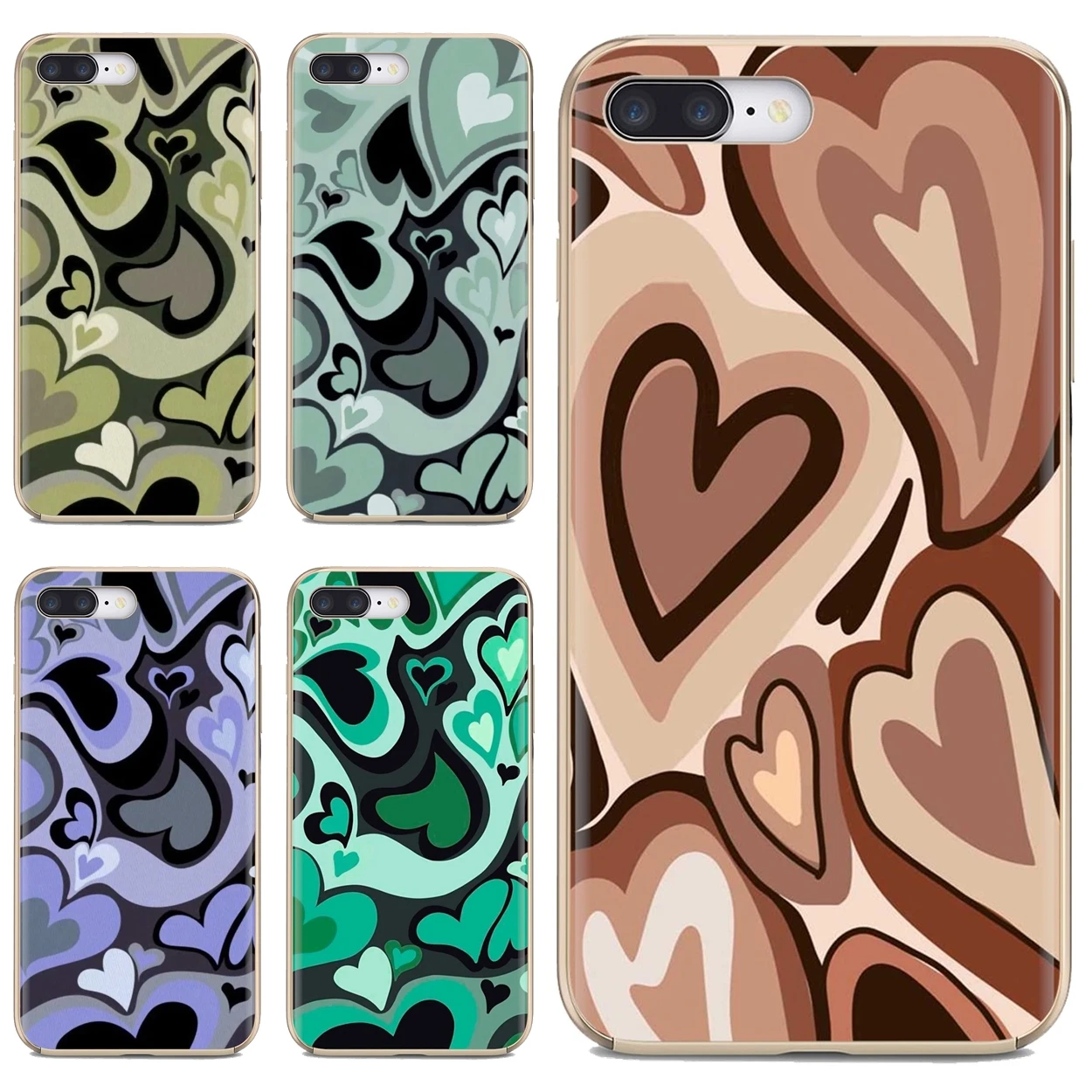 

Wildflower Pisces colour Heart For iPhone 10 11 12 13 Mini Pro 4S 5S SE 5C 6 6S 7 8 X XR XS Plus Max 2020 Soft Cover