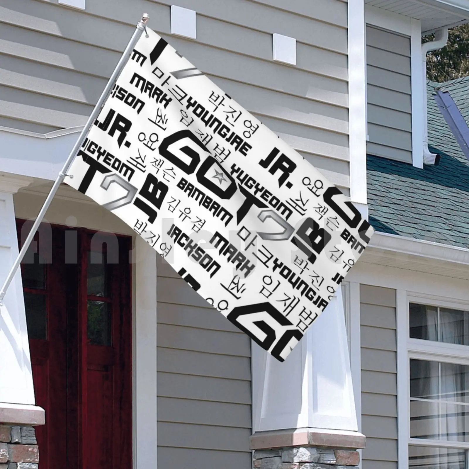 Украшение для улицы Got7 флаг автомобиля Kpop корейский поп бэмлам Джексон Jr Mark Youngjae