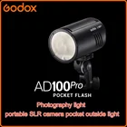 Внешняя вспышка Godox AD100pro 100Ws, Беспроводная вспышка 2,4 ГГц X AD100 PRO, карманная вспышка для Sony, Nikon, Canon, Fujifilm