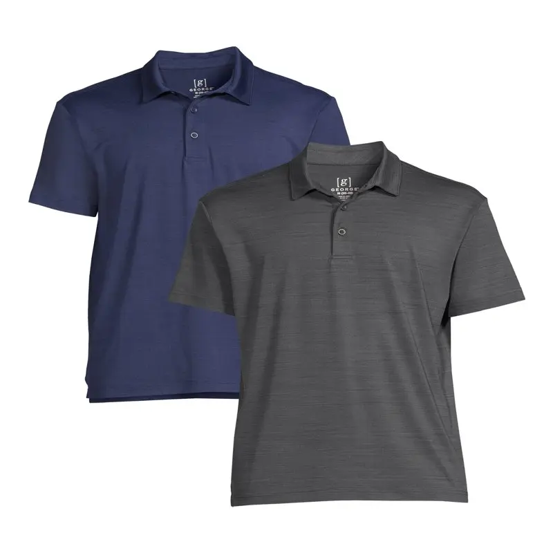 

Men's Textured Polo Shirt, 2-Pack