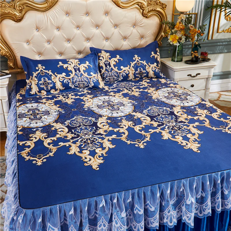 Постельное белье с двойным покрытием Шелковый матрас ледяной подкладкой