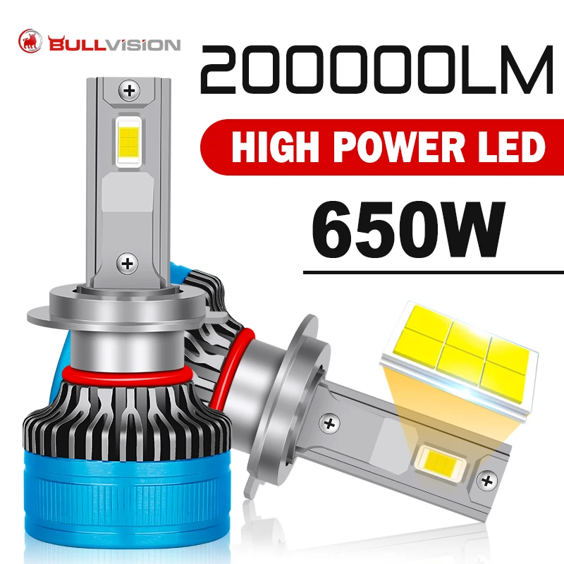 

Лампа для автомобильных фар H4, H7, CANBUS, 650 Вт, 5570 лм, CSP 9005, H1, H8, H9, H11, 9006, HB3, 9012, HB4, HIR2