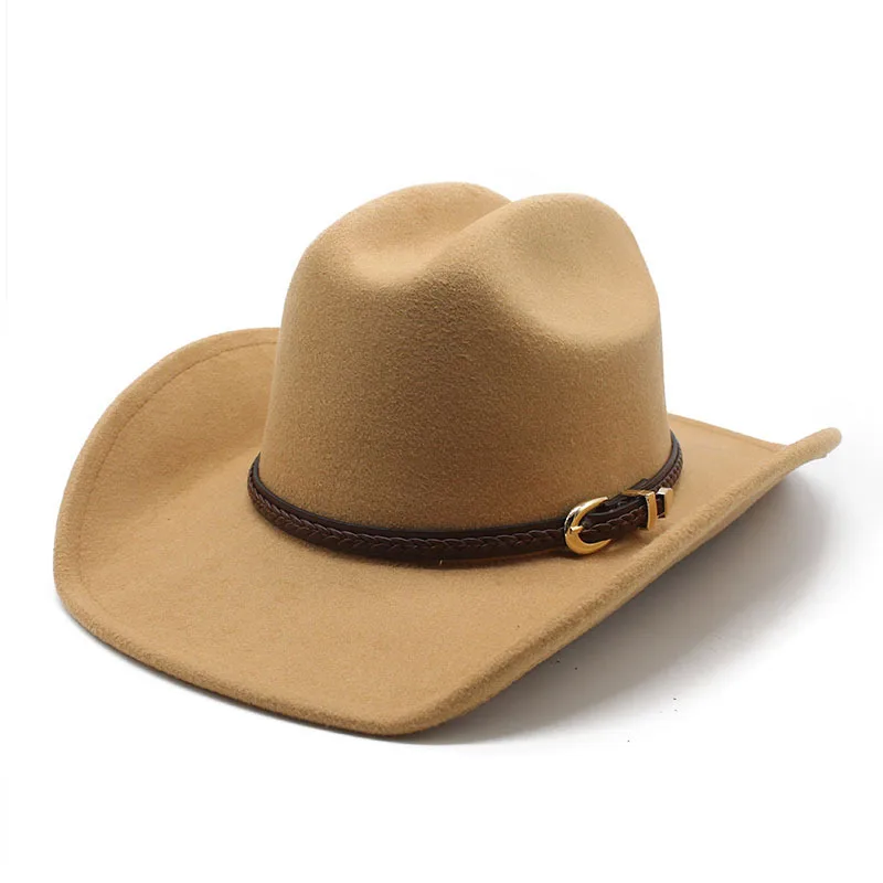 Новая шерстяная фетровая шляпа с широкими полями для мужчин и женщин