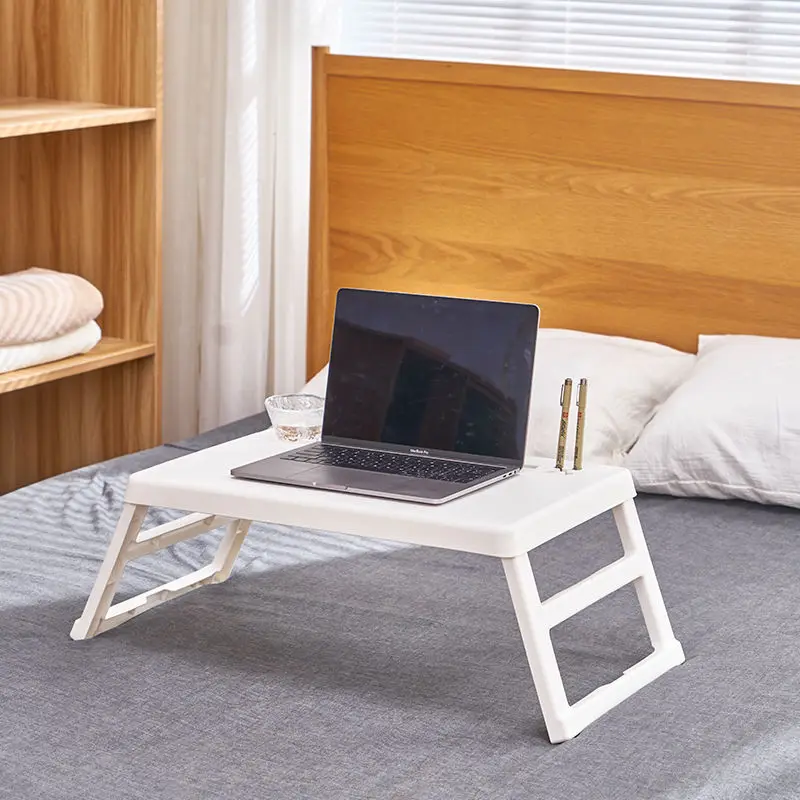 Складной компьютерный стол, портативная легкая подставка для ноутбука, из пластика, для кровати, мебель для дома, спальни, гостиной