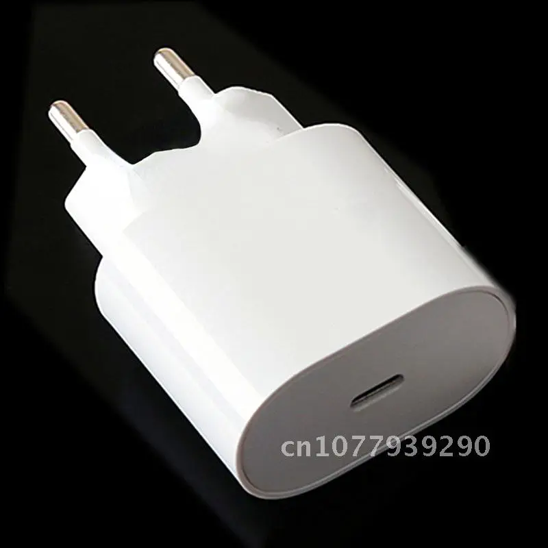 Зарядное устройство PD с USB Type-C 20 Вт адаптер для ЕС быстрая зарядка телефона iPhone 12 11