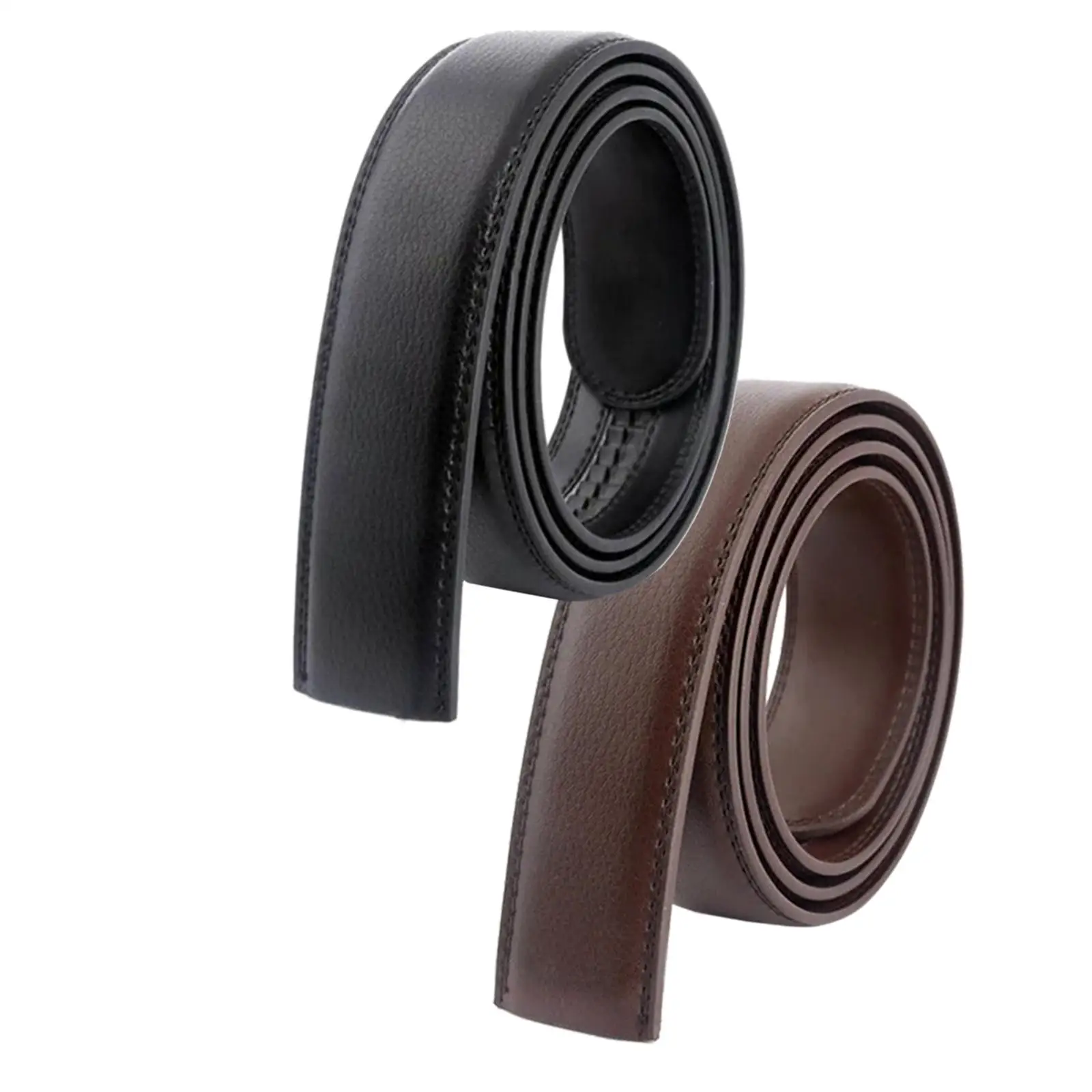 

Casual Leather Belt Buckle 49inch Men Belt for DIY Craft Projects Automatic Ratchet Buckles
