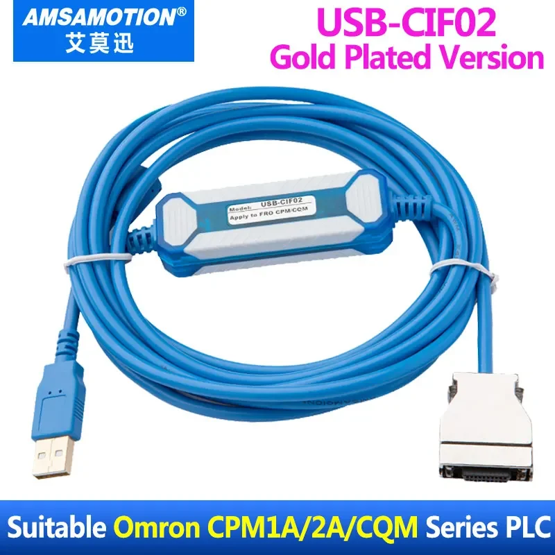 Программирующий кабель RS232 AMSAMOTION CQM1-CIF02 для Omron PLC