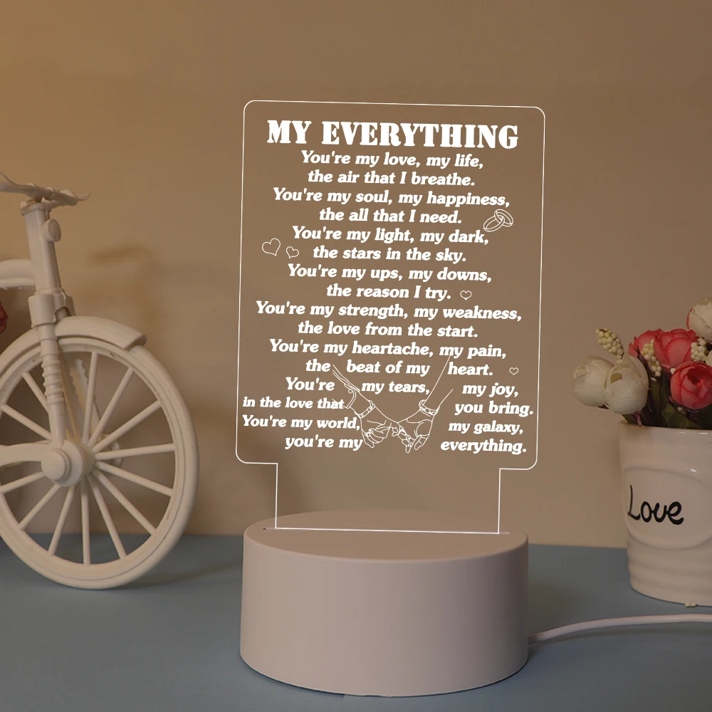 

Usb Atmosphere Table Lamp couple'S Room Decor Kids Birthday Gift