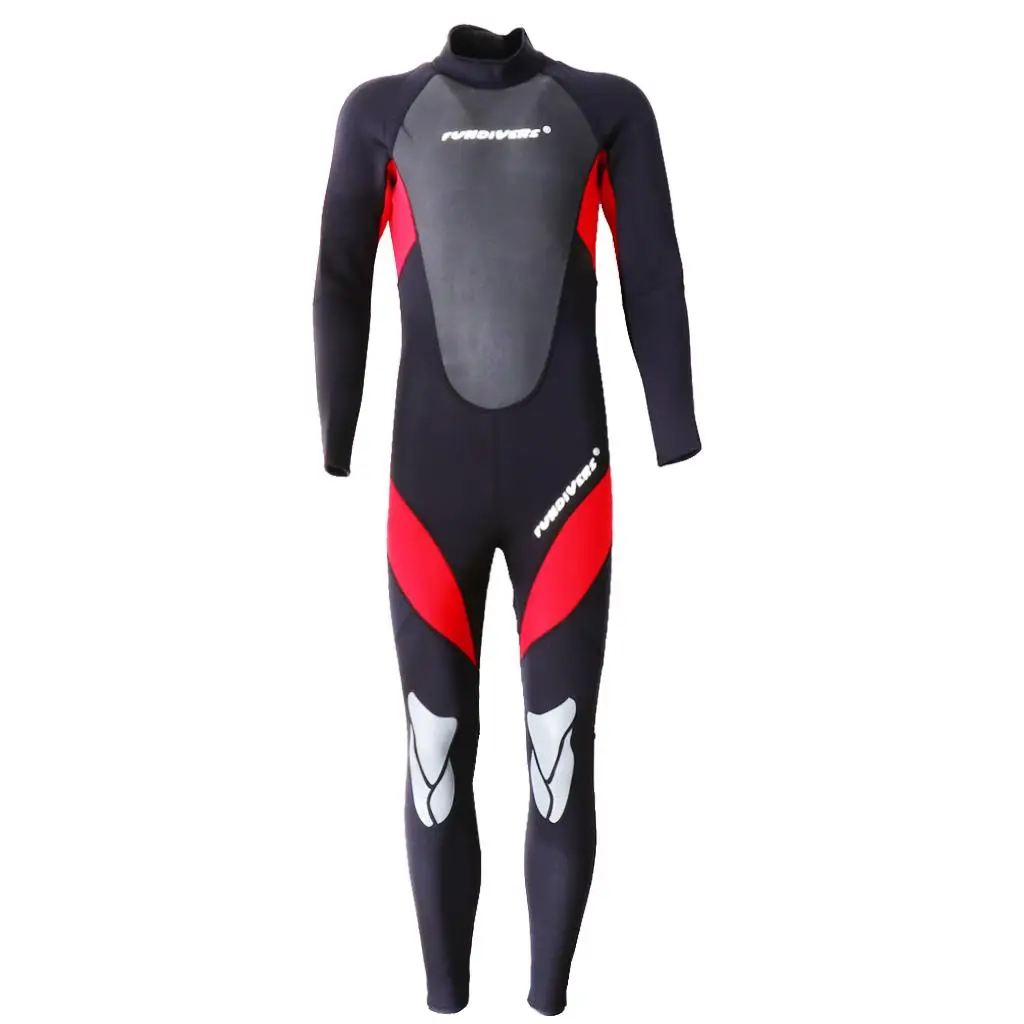 

Mens 3mm Neoprene Wetsuit, Full Suit for Snorkeling Surfing Scuba