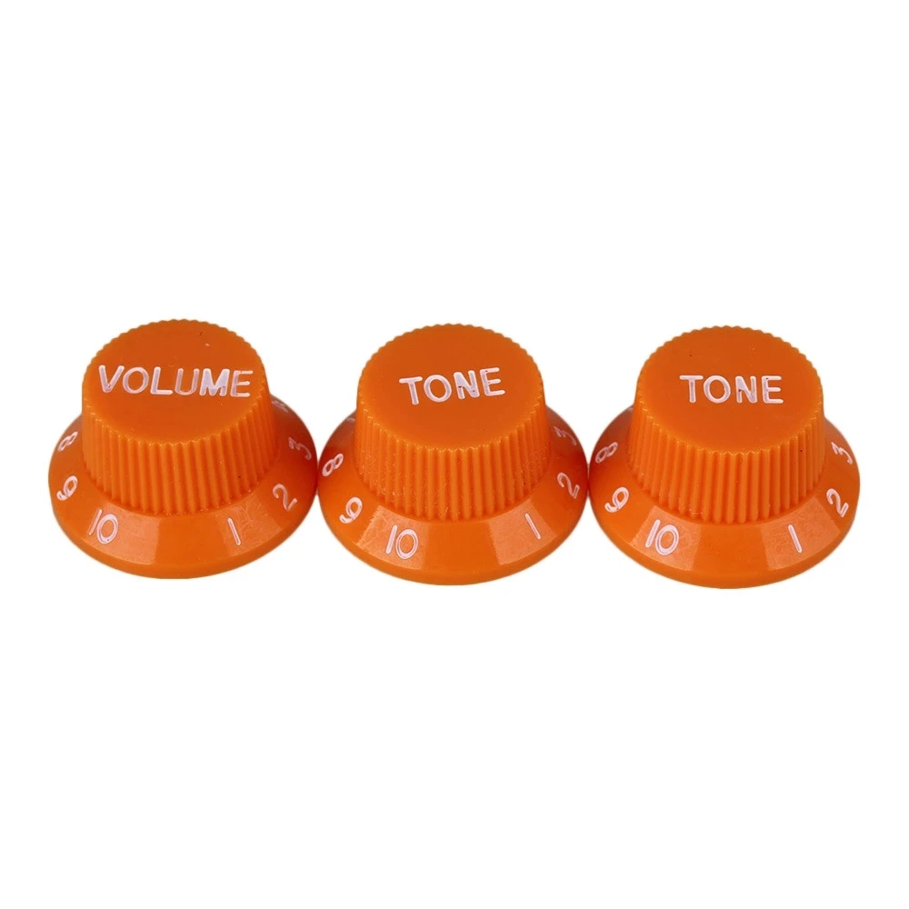 Black Plastic 1-Volume 2-Tone Control Knob For Electric Guitar Pickup | Parts &amp Accessories