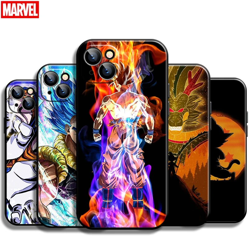 

Dragon Ball Anime For Apple iPhone 13 12 11 Pro Mini X XR XS Max SE 5 6 6S 7 8 Plus Phone Case Coque Silicone Cover Funda Back