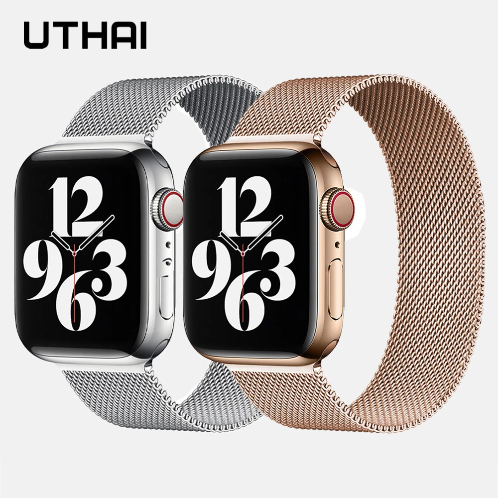 

Ремешок «Миланская петля» металлический магнитный для apple watch band 44 мм 40 мм 38 мм 42 мм 41 мм 45 мм браслеты apple watch series 7 6 5 4 3SE