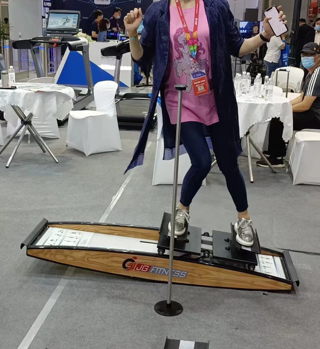 Новое поступление новый дизайн симулятор крытых лыж фитнес-лыжная машина