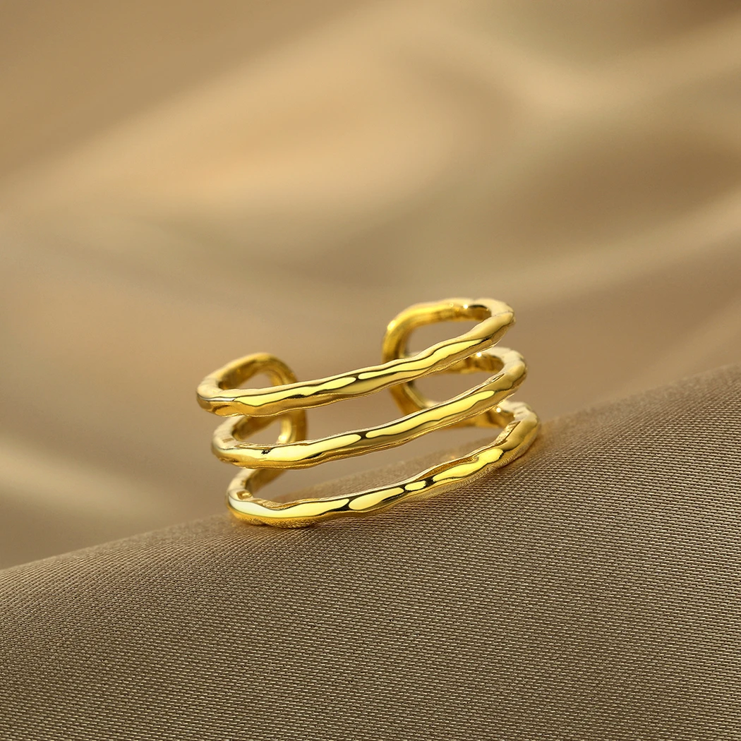 Украшения CHENGXUN из нержавеющей стали простое кольцо со стальным покрытием тонкие