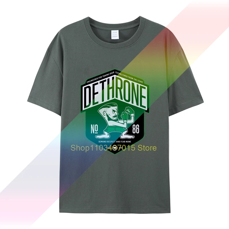 Новейшая футболка Dethrone Conor McGregor Dublin Walk Out 2019 мужская брендовая качественная