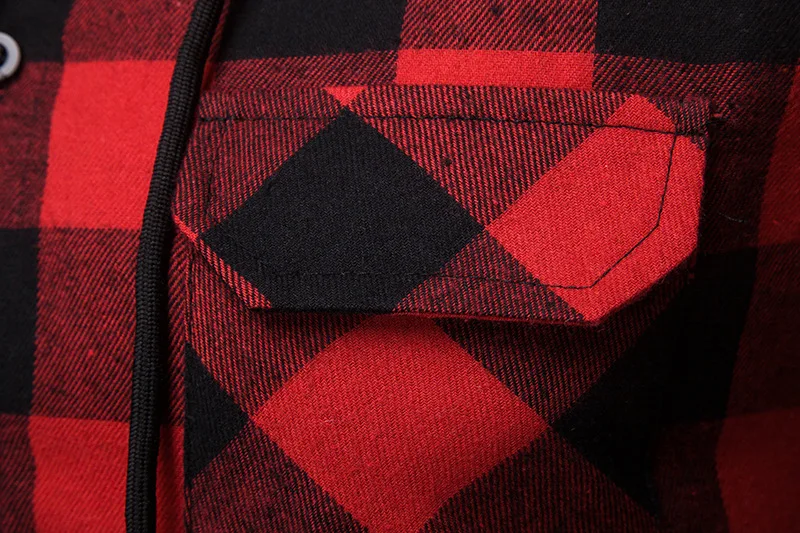 Spring Autumn Fashion Men's Casual Hooded Long Sleeve Shirts European Size Men's Business Plaid Cardigan Tops Ordinary Jackets