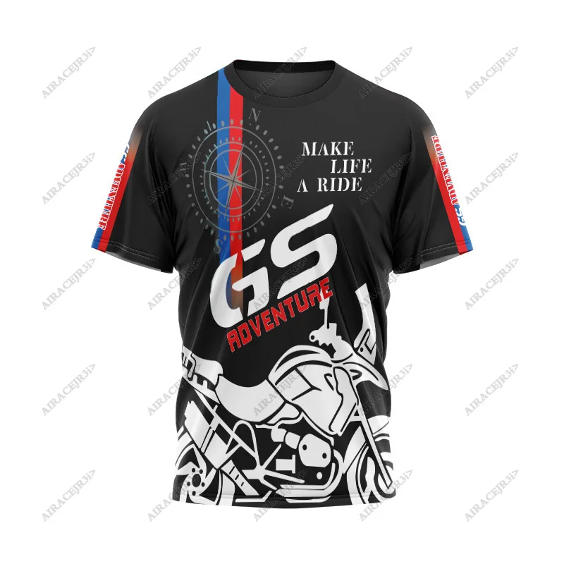 

For BMW GS ADVENTURE T-Shirt Motorrad Racing Team Motorsport Motorcycle Shirt Sports Travel Men's Quick Dry Breathable Jersey