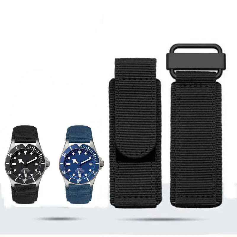 Ремешок нейлоновый для наручных часов Seiko Tudor Rolex BR спортивный браслет с