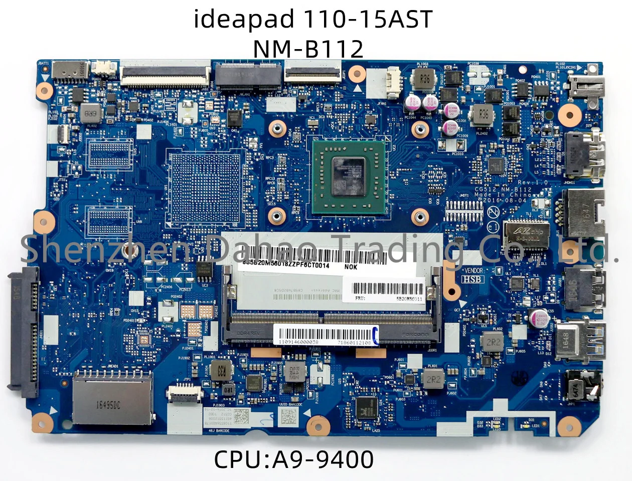 

Материнская плата для ноутбука Lenovo Ideapad 110-15AST с AMD CPU CG512 NM-B112