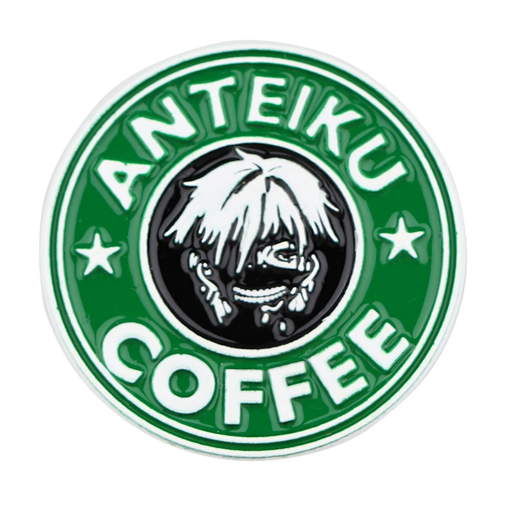 

BG1958 Tokyo Ghoul Enamel Pins Anime Coffee Badge Cartoon Brooches Lapel Pin Jewelry Gift For Women Men Wholesale