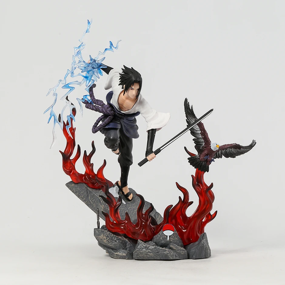

Naruto Shippuden Hawk Uchiha Sasuke Collectible Statue Figure Model Toy