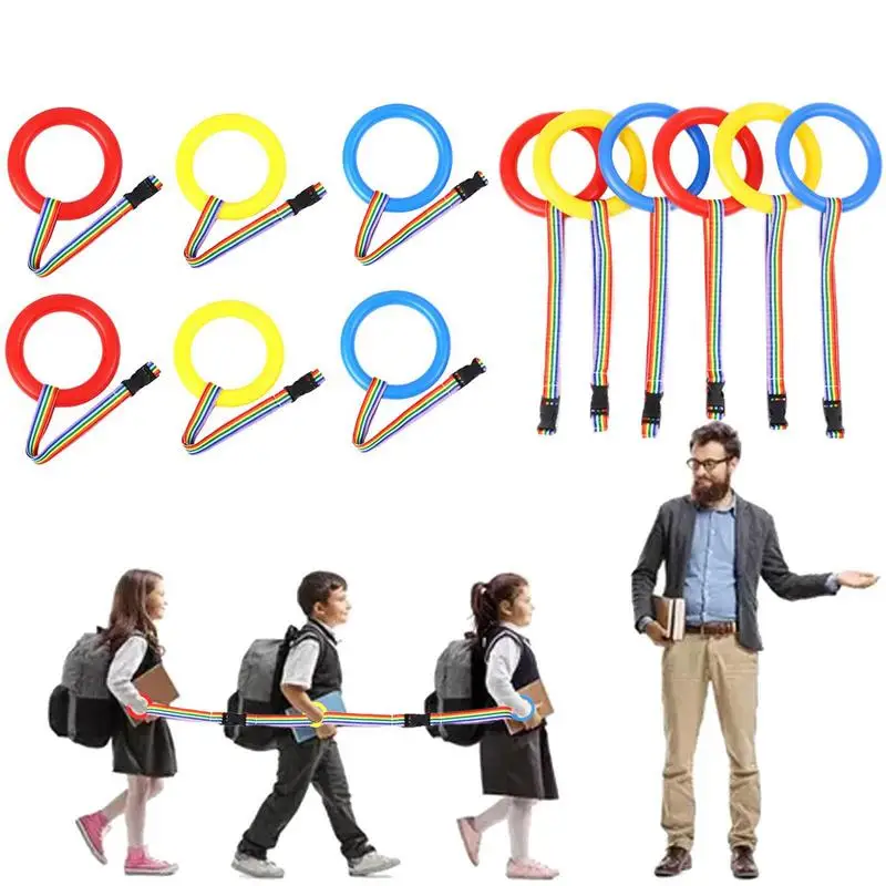 

Walking Rings Rope Bright Colors Safety Walking Rope With Handle Preschool Accessories For Preschool Children Daycare