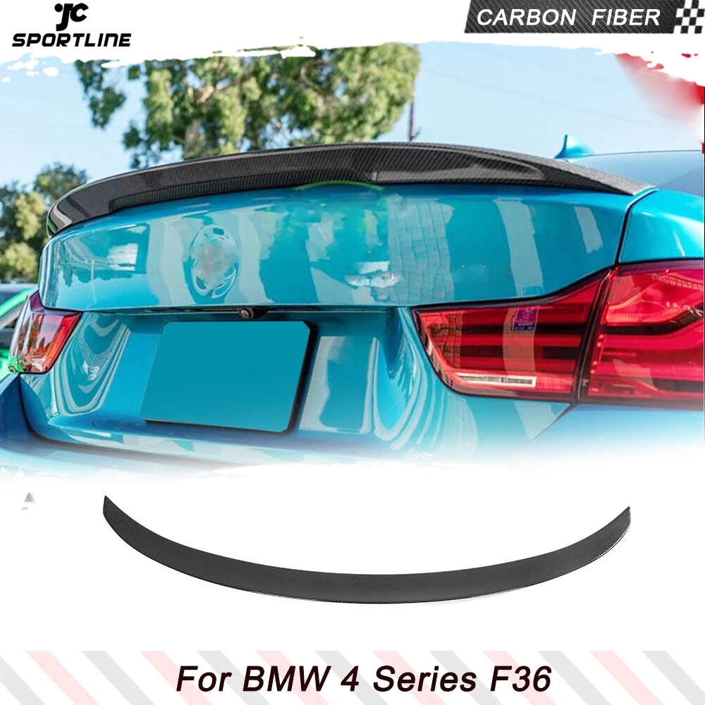 

Отделение для автомобиля из углеродного волокна для BMW 4 серии F36 Gran Coupe 4 двери 2014-2020 Автомобильный задний багажник губа крыло спойлер