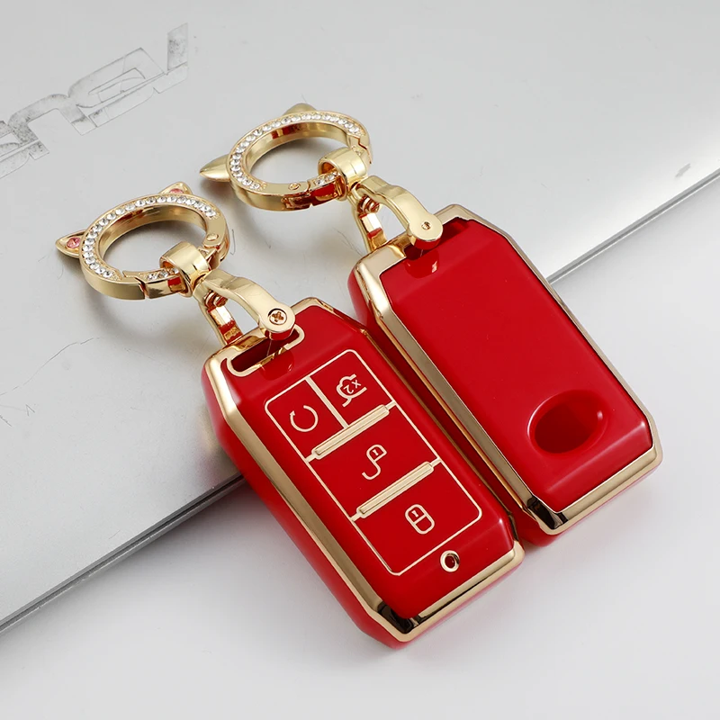 

Чехол для автомобильного ключа из ТПУ в стиле Пномпень, оболочка для BYD Qin EV E2 Yuan 535 E1 E3 S2 360, аксессуары для ключей