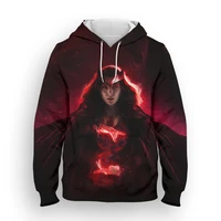 marvel 3d print scarlet witch mens oversize hoodie spring streetwear children sweatshirts long sleeve women clothes tops